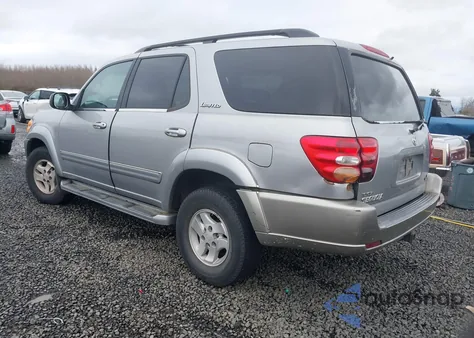 2002 Toyota Sequoia Limited V8 z USA, uszkodzony, nr VIN 5TDZT38A82S088261